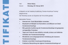 SIGA "Fenster-Anschluss-Training" 2019 Hr. Ditmar Buley