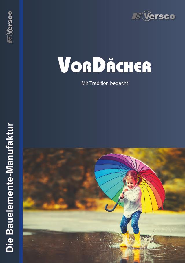 Versco-Vordächer-Katalog