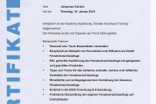 SIGA "Fenster-Anschluss-Training" 2019 Hr.  Johannes Gürlich